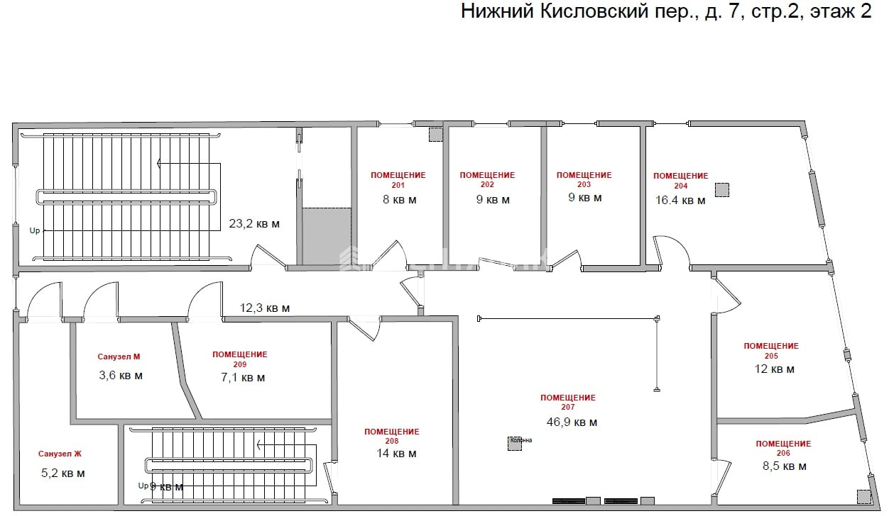 Помещение Нижний Кисловский переулок, дом 7 стр. 2 в Москве, ЛОТ № 31255